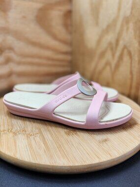 Crocs Sanrah Circle Slide Flat Sandals